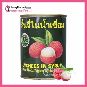 Lotus Vải Ngâm Nước Đường Tem Xanh 560g (1 thùng giảm 2k - 5 thùng giảm 3k)