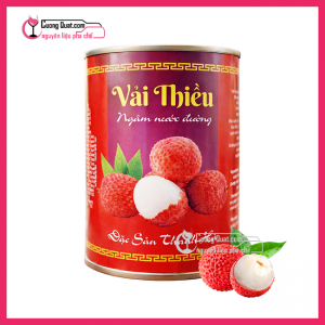 Lotus Vải Ngâm Nước Đường Tem Đỏ 560g (1 thùng giảm 2k - 5 thùng giảm 3k)