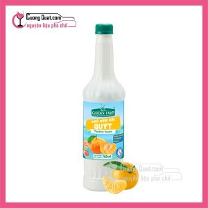 (Siro) Goldenfarm ĐẬM ĐẶC Quýt 700ml (1 thùng giảm 2k - 3 thùng giảm 3k - 5 thùng giảm 4k)