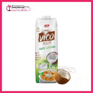 NƯỚC CỐT DỪA VICO RICH 1L (1 thùng giảm 2k - 5 thùng giảm 3k)