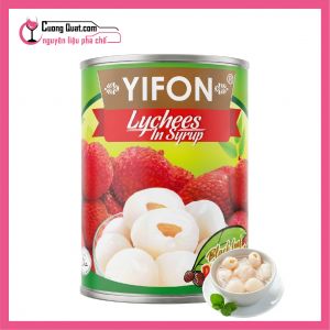 (Đồ Hộp) Vải Ngâm Nước Đường Yifon 567gr (1 Thùng giảm 2k - 5 Thùng giảm 3k)