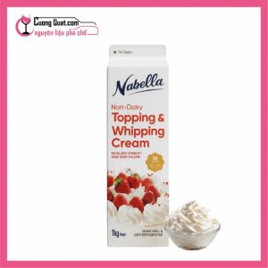 Kem Đánh Bông Topping & Whipping Nabella 1L (1 thùng giảm 2k - 5 thùng giảm 3k)