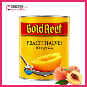 GoldReef Đào Ngâm Nước Đường 825g (1 thùng giảm 2k - 5 thùng giảm 3k)