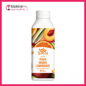 SYRUP ĐÀO CAM SẢ 1KG SAN (1 thùng giảm 5k - 3 thùng giảm 6k - 5 thùng giảm 7k)