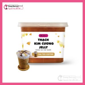 Mr Jelly Thạch Kim Cương Nhân Cà Phê Muối 2.1kg (1 thùng giảm 5k - 3 thùng giảm 7k - 5 thùng giảm 10k)