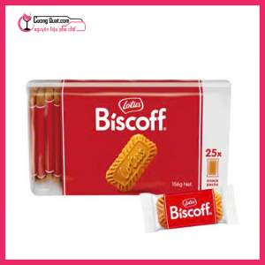 Bánh quy thuần chay caramel quế hiệu Lotus - Túi 156g (25 bánh gói lẻ)