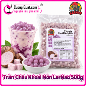 Trân Châu Khoai Môn Lermao 500g (1 thùng giảm 2k - 3 thùng giảm 3k - 5 thùng giảm 4k)