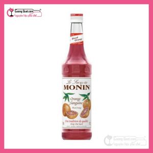 Monin Siro Cam Đỏ 700ml (1 thùng giảm 5k - 3 thùng giảm 6k - 5 thùng giảm 7k)