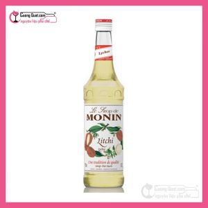 Monin Siro Vải 700ml (1 thùng giảm 5k - 3 thùng giảm 6k - 5 thùng giảm 7k)