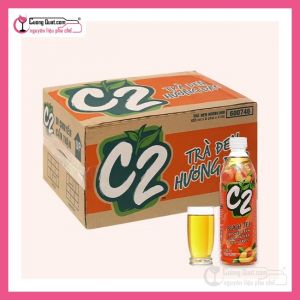 Trà xanh C2 đào - Thùng 24 chai