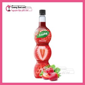 Siro Freshy Dâu 710ml (1 thùng giảm 5k - 3 thùng giảm 6k - 5 thùng giảm 7k)