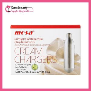 Gas MOSA Làm KEM 100g (Hộp 10 Viên) (1 thùng giảm 2k - 5 thùng giảm 3k - 10 thùng giảm 5k)