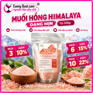 Muối Hồng Himalaya Dạng Mịn 500g ( Mua 10 gói giảm 2k 1 gói )