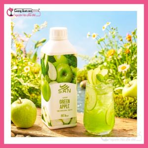 Syrup Táo Xanh 1Kg SAN ( 1 thùng giảm 5k - 3 thùng giảm 6k - 5 thùng giảm 7k )