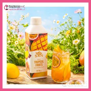 Syrup Tropical (Xoài Dứa Chanh Dây) 1Kg SAN ( 1 thùng giảm 5k - 3 thùng giảm 6k - 5 thùng giảm 7k )