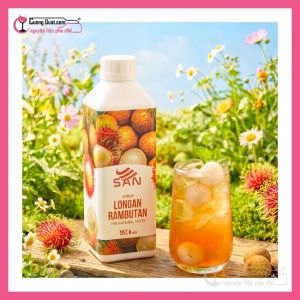 Syrup Long Nhãn Chôm Chôm 1Kg SAN ( 1 thùng giảm 5k - 3 thùng giảm 6k - 5 thùng giảm 7k )