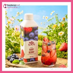 Syrup Ruby Berry (Quả Mọng) 1Kg SAN ( 1 thùng giảm 5k - 3 thùng giảm 6k - 5 thùng giảm 7k )