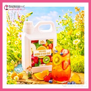 Nước Đường Hương Vị Hoa Quả SAN Chai 2.5Kg ( Mua 1 thùng giảm 5k - 3 thùng giảm 6k - 5 thùng giảm 7k )