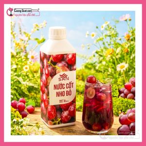 Nước Cốt Nho Đỏ 1Kg SAN ( 1 thùng giảm 5k - 3 thùng giảm 6k - 5 thùng giảm 7k )