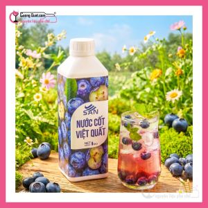 Nước Cốt Việt Quất 1Kg SAN ( 1 thùng giảm 5k - 3 thùng giảm 6k - 5 thùng giảm 7k )