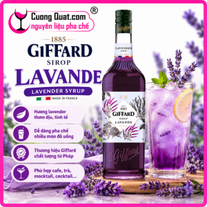 Giffard Siro Lavender 1L (1 thùng giảm 5k - 3 thùng giảm 6k - 5 thùng giảm 7k)