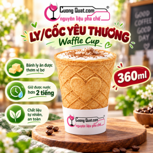 LY - CỐC YÊU THƯƠNG – WAFFLE CUP 360ML