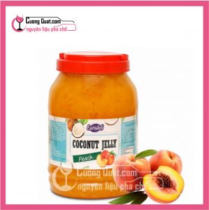 Eurodeli Thạch Dừa Đào 3.8kg (1 thùng giảm 5k - 3 thùng giảm 6k - 5 thùng giảm 7k)
