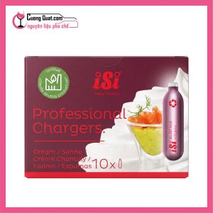 Khí N2O làm kem ISI (Hộp 10 viên) (1 thùng giảm 5k mỗi hộp)